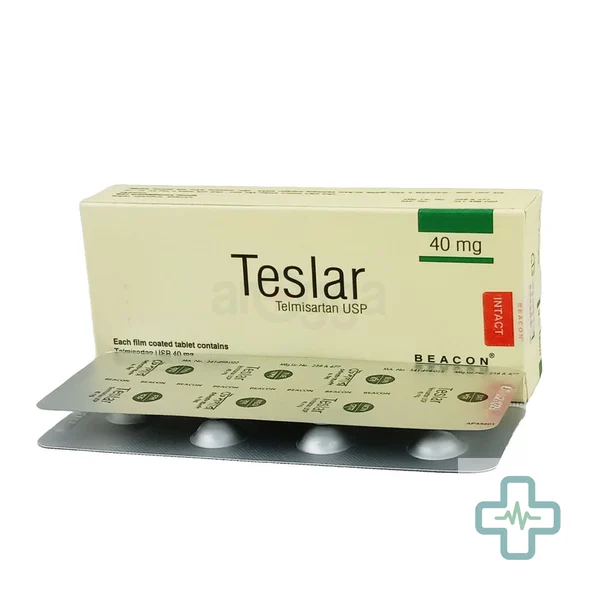 Teslar 40 40 mg Tablet — Telmisartan