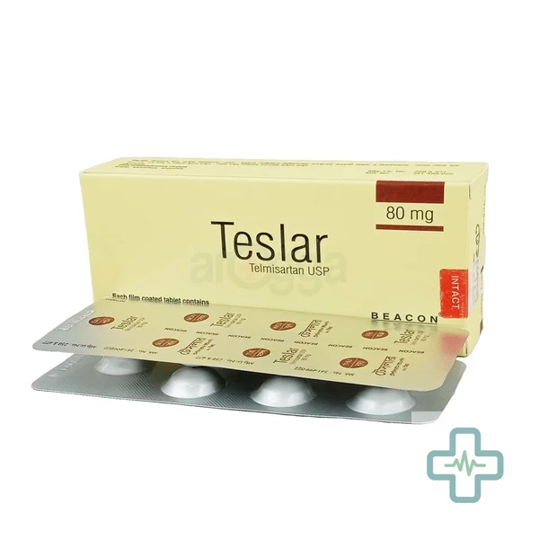 Teslar 80 80 mg Tablet — Telmisartan