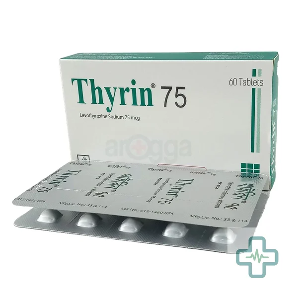 Thyrin 75 75 mcg Tablet — Levothyroxine Sodium