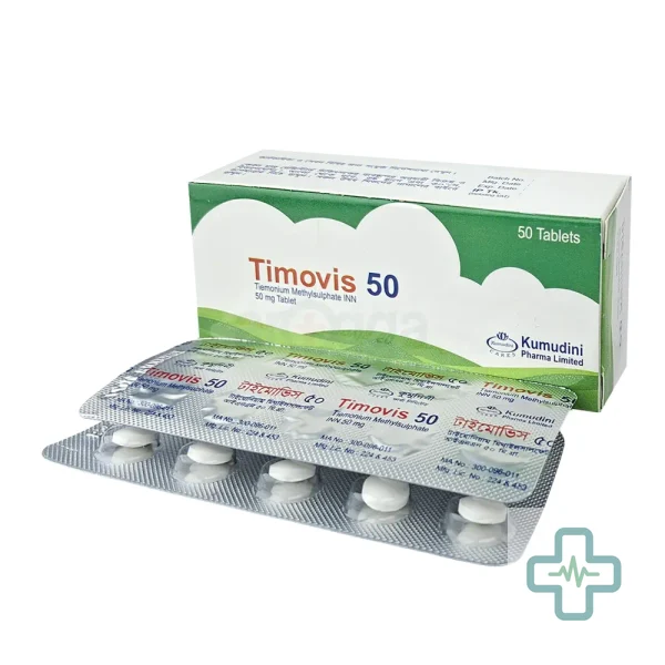 Timovis 50 mg Tablet — Tiemonium Methylsulphate