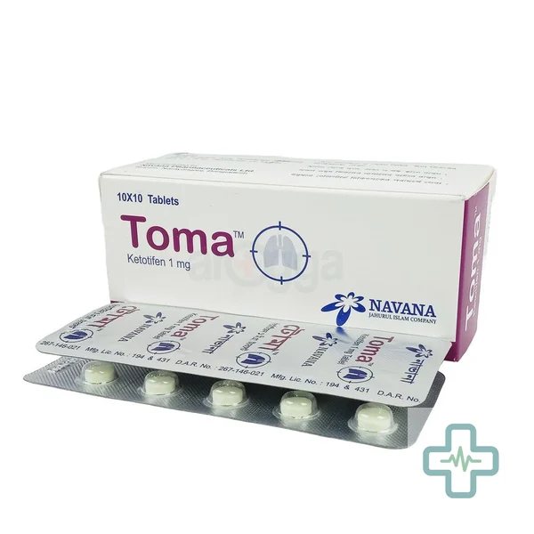 Toma 1 mg Tablet — Ketotifen