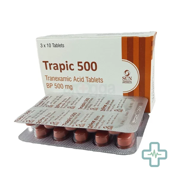 Trapic 500 500 mg Tablet — Tranexamic Acid