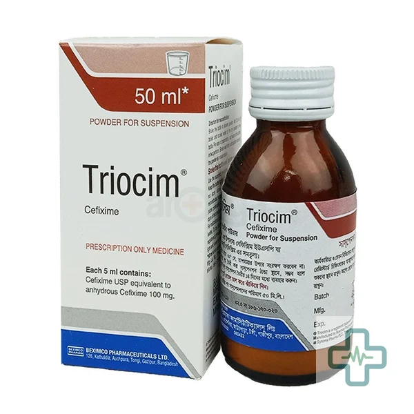 Triocim 100 mg/5 ml Powder For Suspension — Cefixime