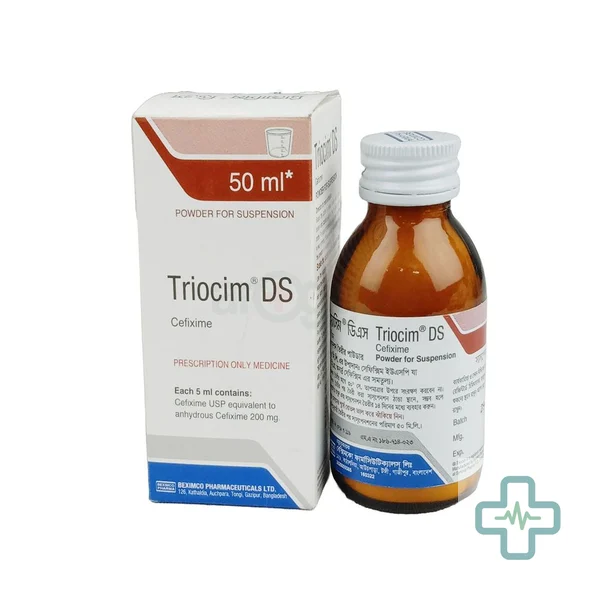 Triocim DS 200 mg/5 ml Powder For Suspension — Cefixime