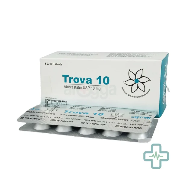 Trova 10 mg Tablet — Atorvastatin