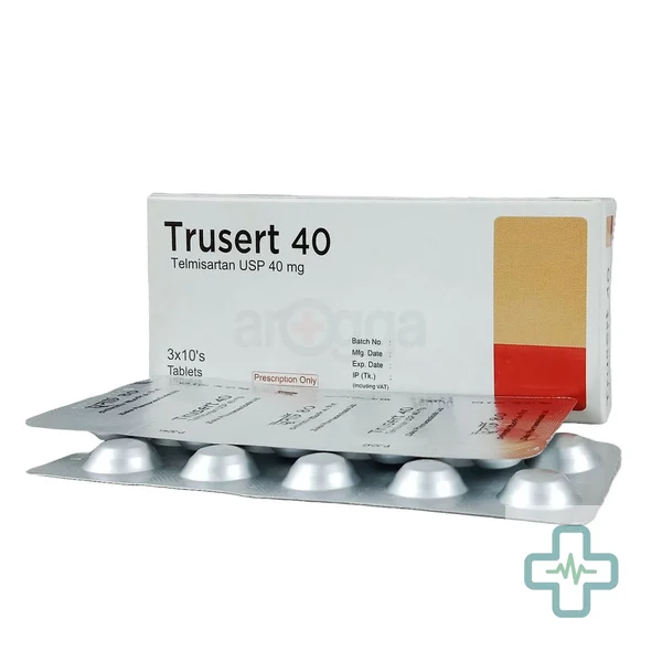 Trusert 40 40 mg Tablet — Telmisartan