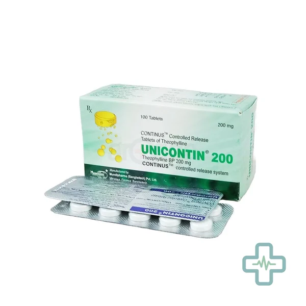 Unicontin 200 200 mg Tablet — Theophylline