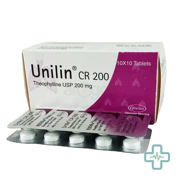 Unilin CR 200 200 mg Tablet — Theophylline