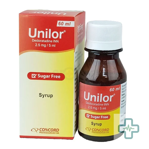 Unilor 2.5 mg/5 ml Syrup — Desloratadine
