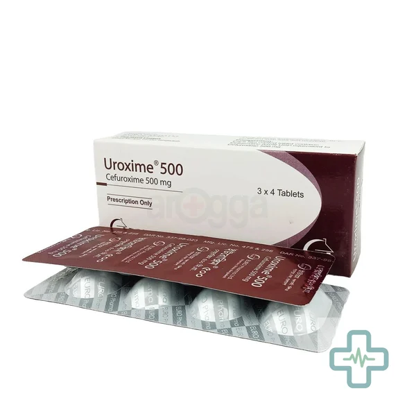 Uroxime 500 500 mg Tablet — Cefuroxime