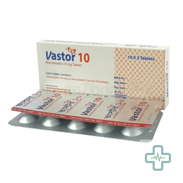 Vastor 10 10 mg Tablet — Atorvastatin