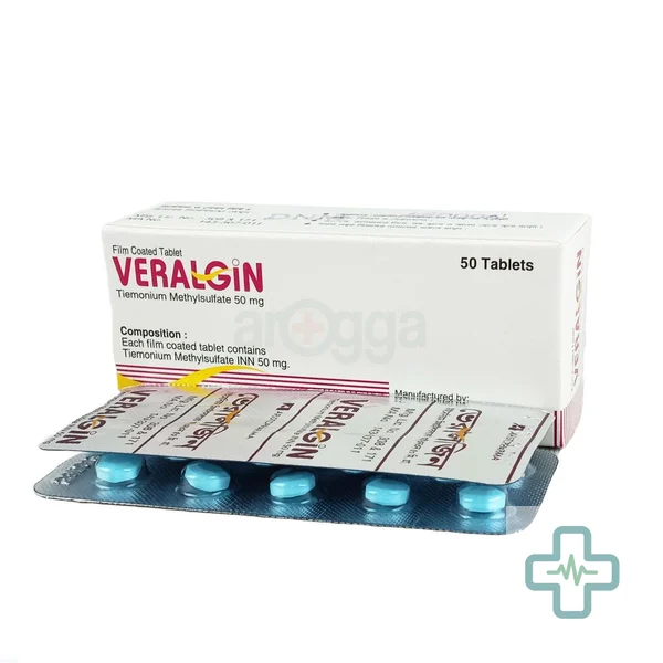 Veralgin 50 mg Tablet — Tiemonium Methylsulphate