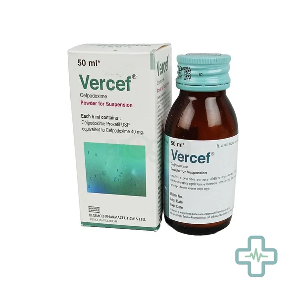 Vercef 40 mg/5 ml Powder For Suspension — Cefpodoxime (Cefpodoxime Proxetil)