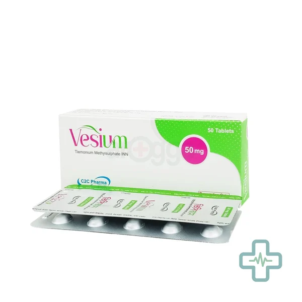 Vesium 50 50 mg Tablet — Tiemonium Methylsulphate