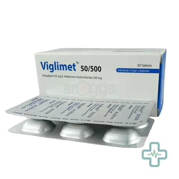 Viglimet 500 mg + 50 mg Tablet — Vildagliptin + Metformin Hydrochloride