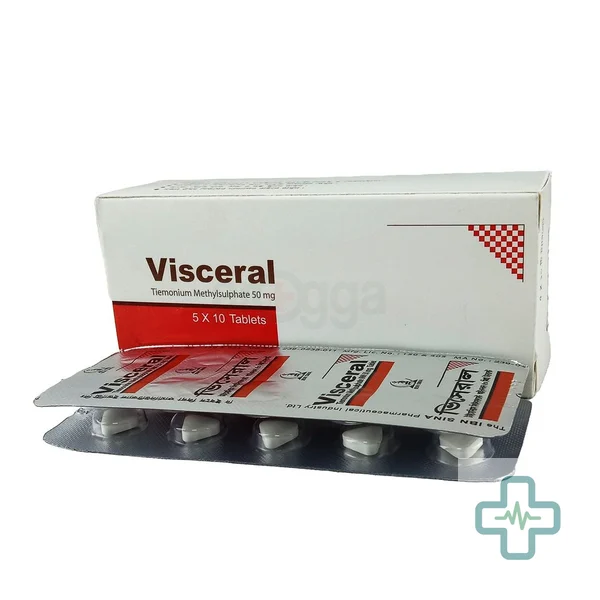 Visceral 50 mg Tablet — Tiemonium Methylsulphate