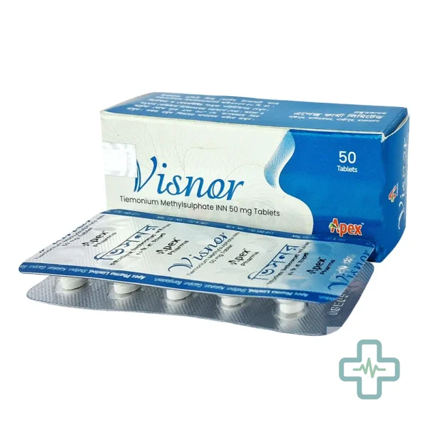 Visnor 50 mg Tablet — Tiemonium Methylsulphate