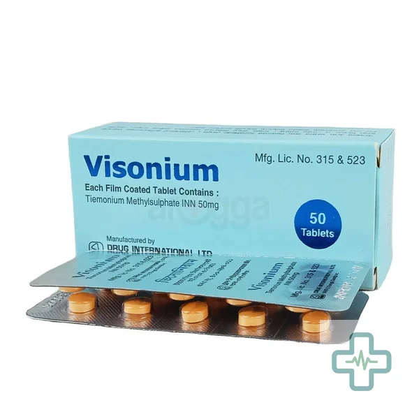 Visonium 50 mg Tablet — Tiemonium Methylsulphate