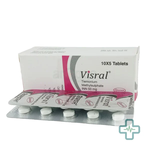 Visral 50 mg Tablet — Tiemonium Methylsulphate