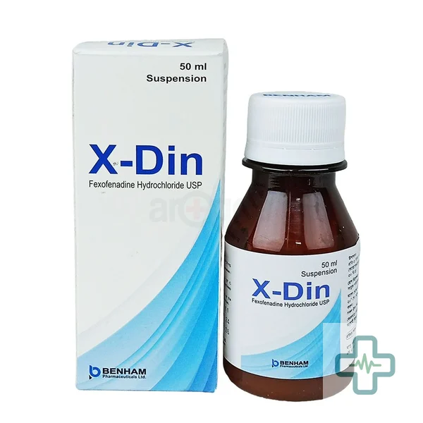 X-din 30 mg/5 ml Suspension — Fexofenadine Hydrochloride