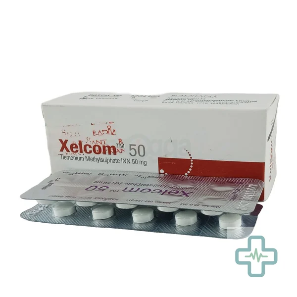 Xelcom 50 mg Tablet — Tiemonium Methylsulphate