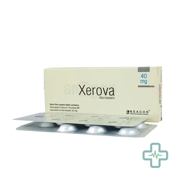Xerova 40 40 mg Tablet — Atorvastatin