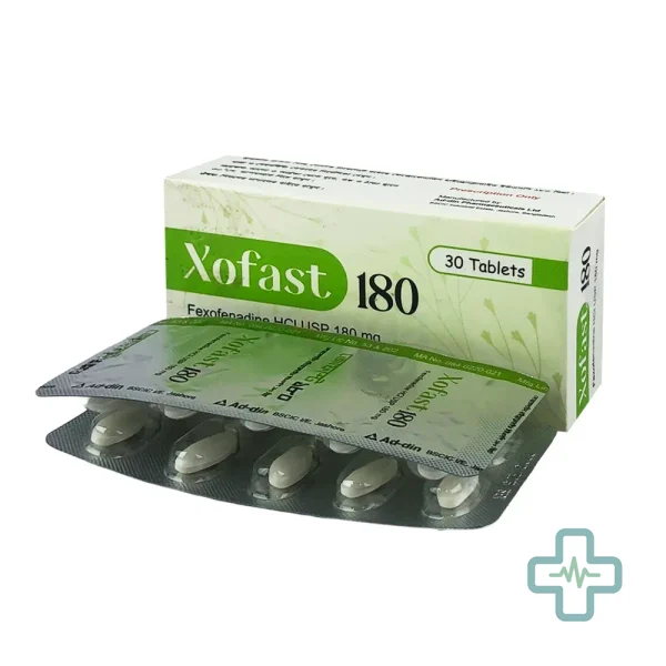 Xofast 180 180 mg Tablet — Fexofenadine Hydrochloride