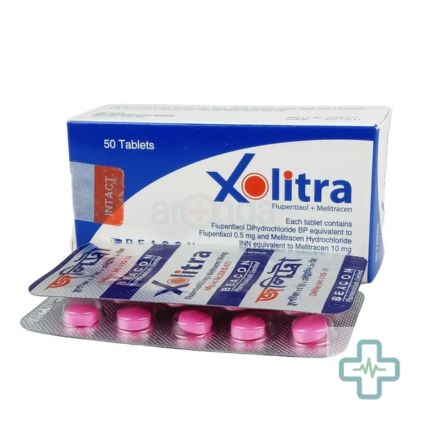 Xolitra 500 mcg + 10 mg Tablet — Flupentixol + Melitracen
