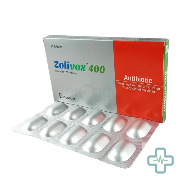 Zolivox 400 400 mg Tablet — Linezolid